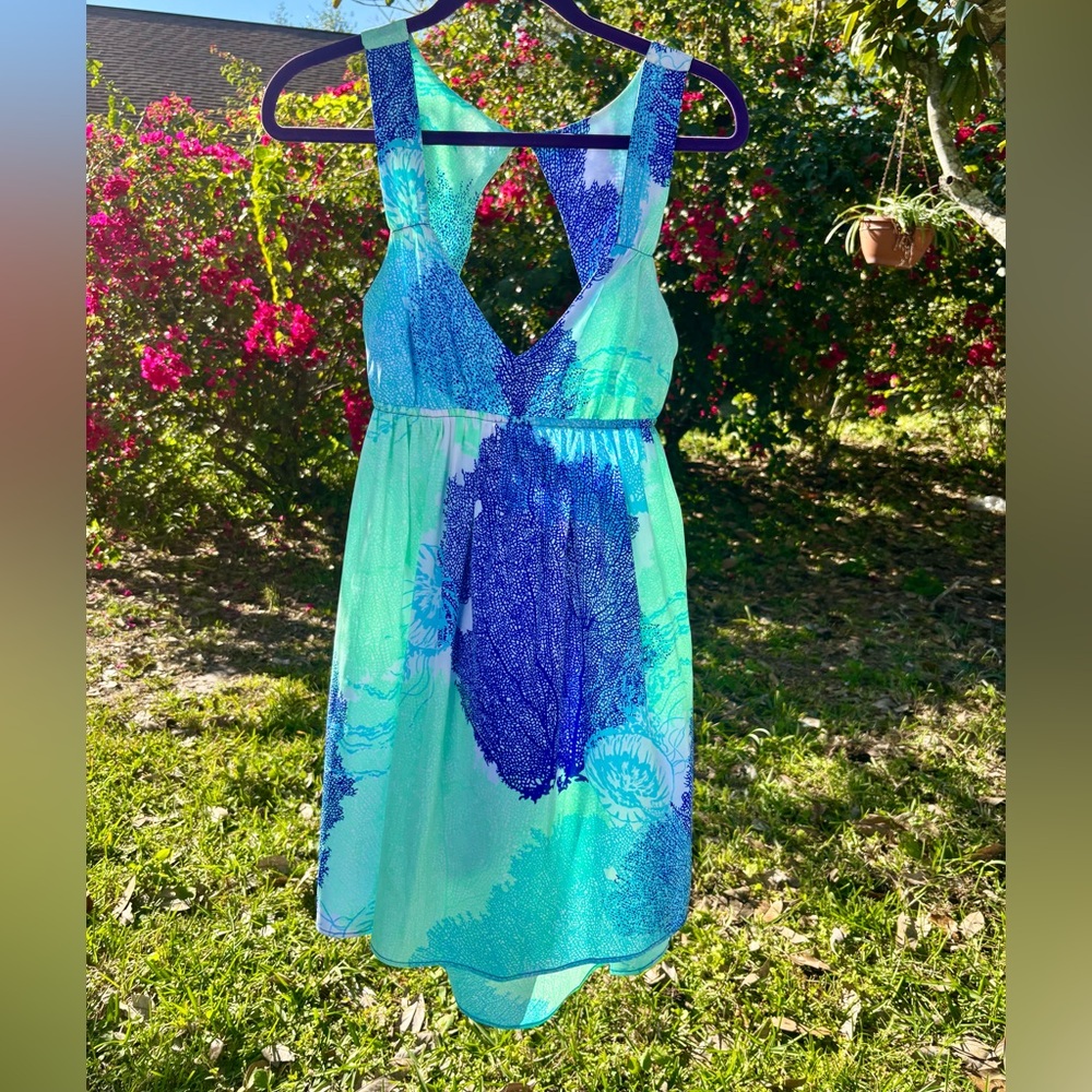 Roxy Blue and Green Summer Dress